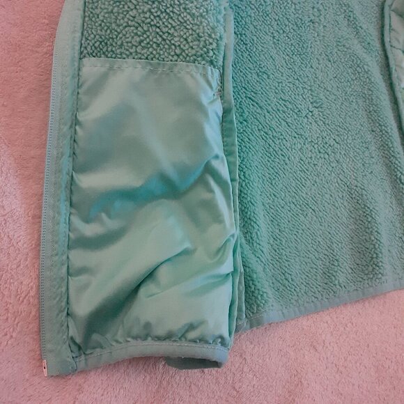 Free Country Girl's Youth Size Medium (10/12) Teal Hybrid Fleece Puffer Vest - Picture 7 of 13